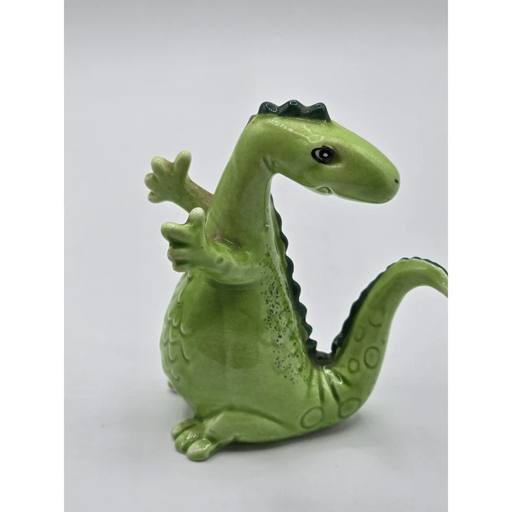 Vtg 1950s Puff & Stuff Dinosaurs Salt‎ and Pepper Shakers Japan Ceramic Single